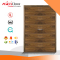 UL listed 20 minutes natural veneer finished solid core flush wooden fire rated door